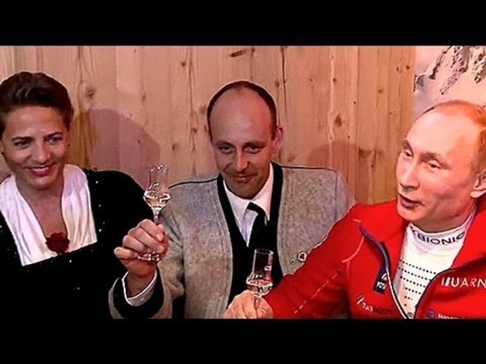 Gratulation von Putin (Präsident besucht Österreicher)