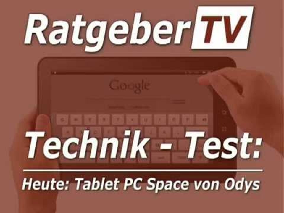 Tablet PC Test - Odys Space © RatgeberTV.com 2012