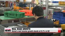 Korea's real wage growth nears zero-percent
