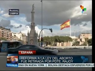 España: dimite ministro de Justicia tras retirada de su ley del aborto