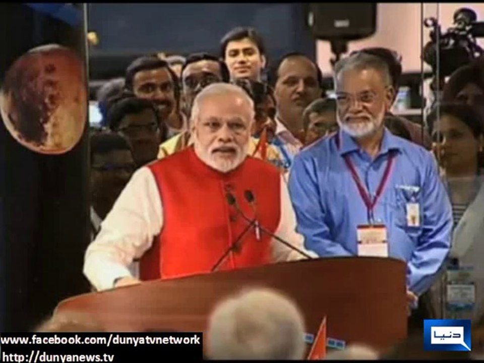 Dunya News-India successfully puts spacecraft in Mars' orbit