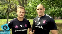 Budget Participatif: Jules Plisson et Sergio Parisse, du Stade Français, ont voté