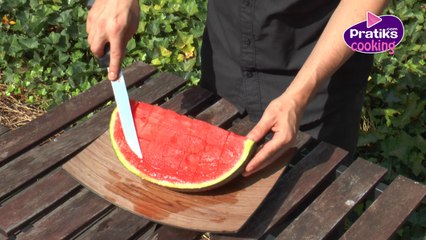 How to cut watermelon into cubes