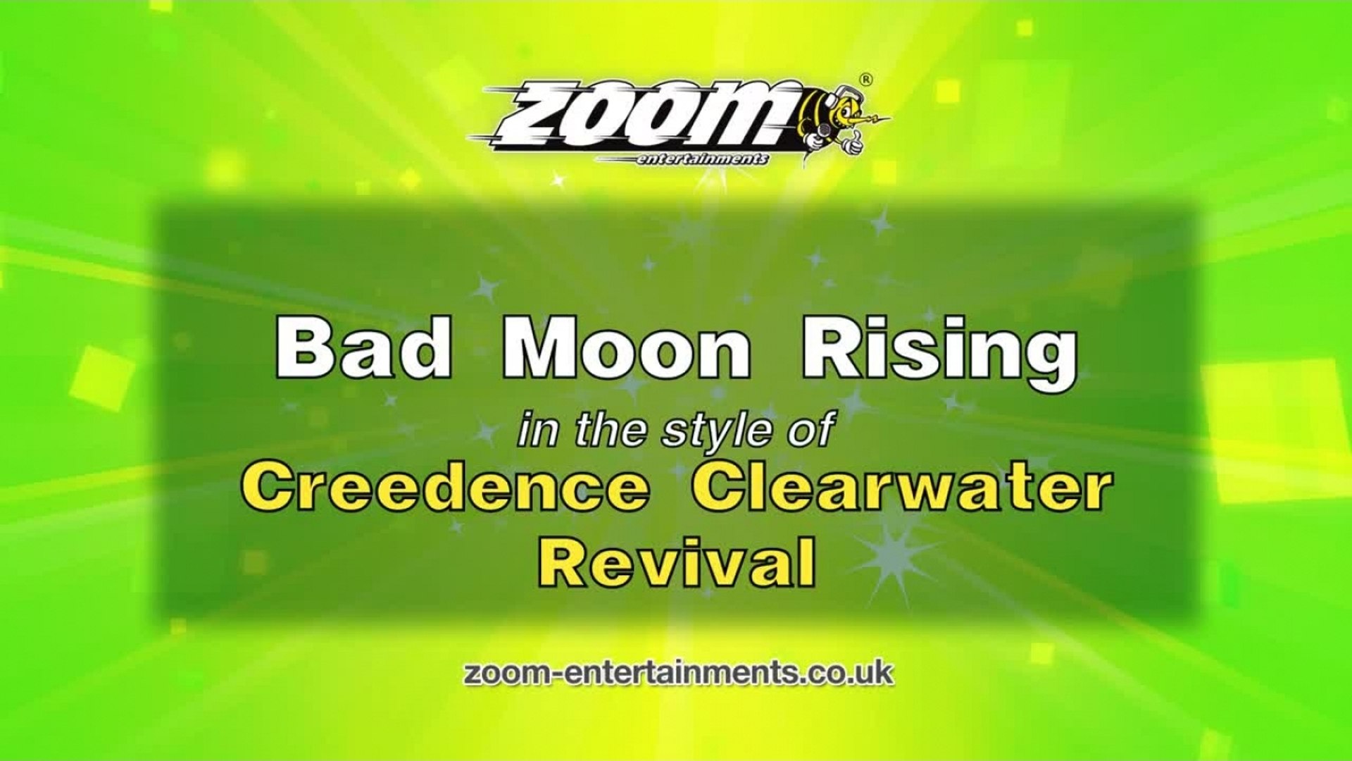 Zoom Karaoke - Bad Moon Rising - Creedence Clearwater Revival