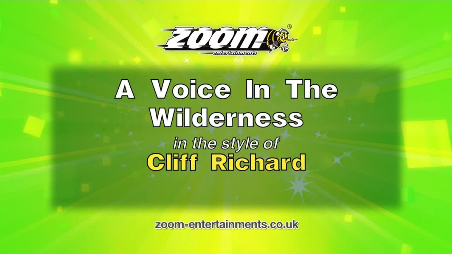 ⁣Zoom Karaoke - A Voice In The Wilderness - Cliff Richard