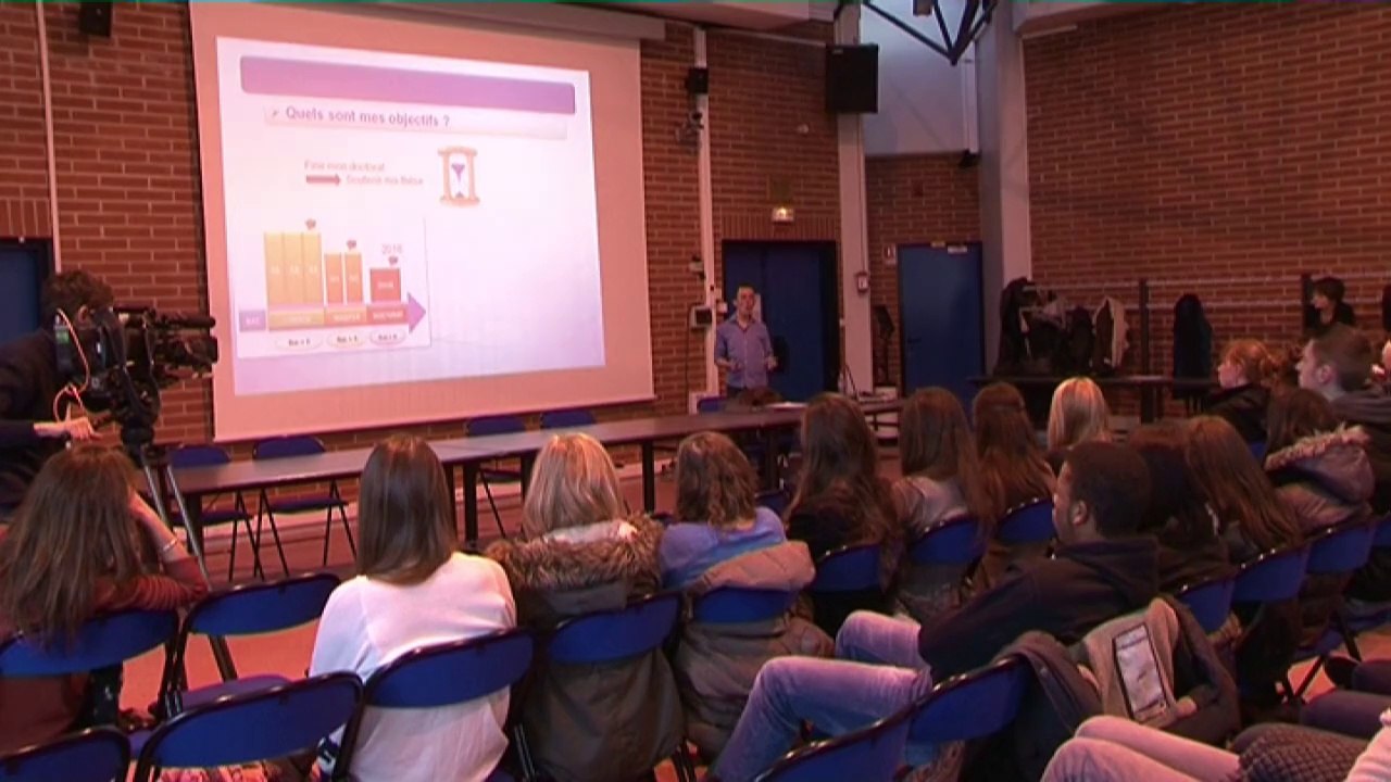 conference scientifique de matthias lambert au lycée blaise pascal de longuenesse