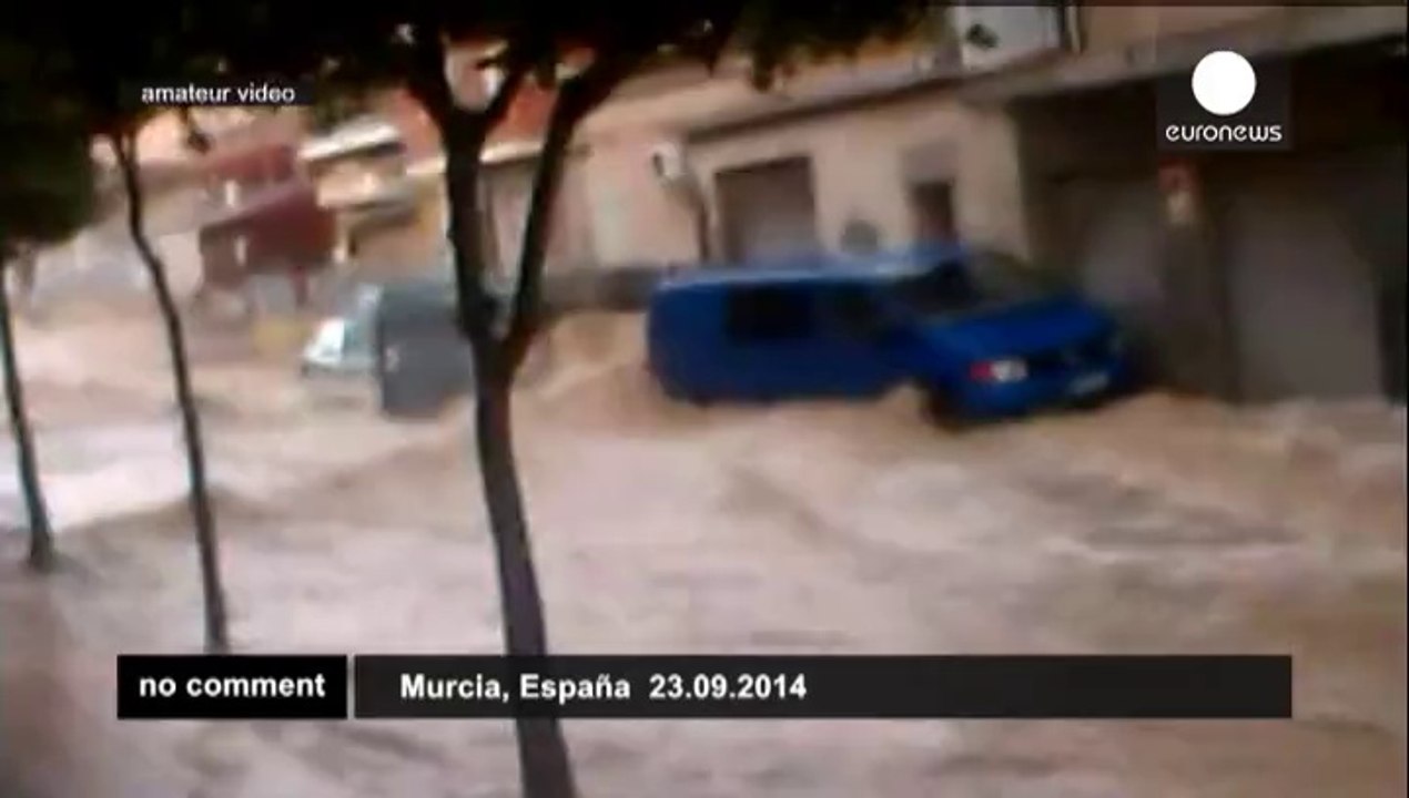 Heavy floods in Spain