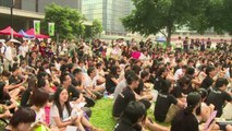 Terceiro dia da greve de estudantes em Hong Kong