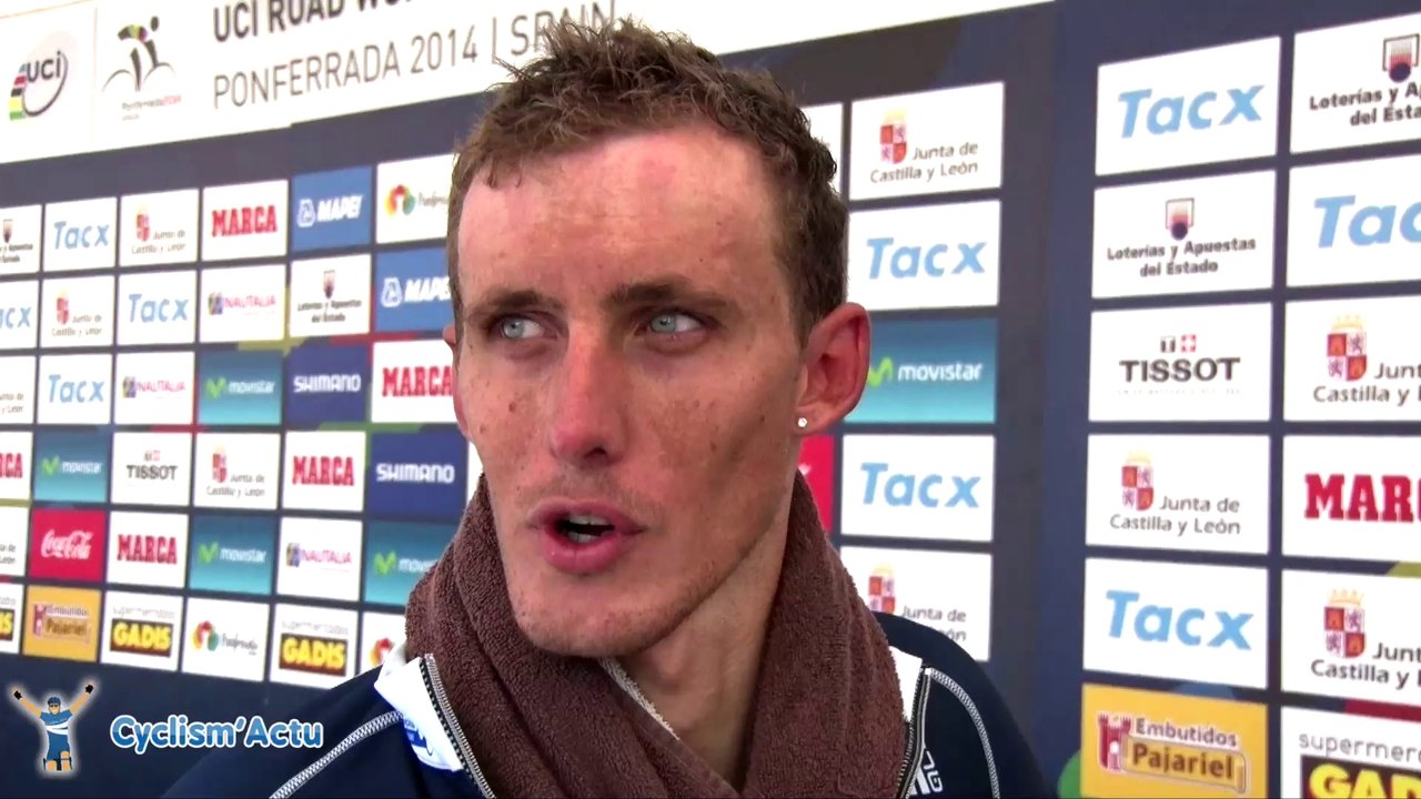 Mondiaux - Ponferrada 2014 : Jérôme Coppel après le chrono'