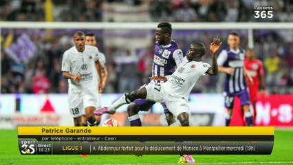 Garande "Caen doit exister à travers ce match"