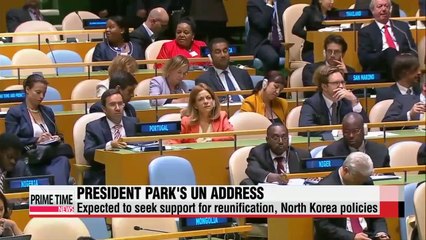 Download Video: President Park to secure support for North Korea policies at UN General Assembly