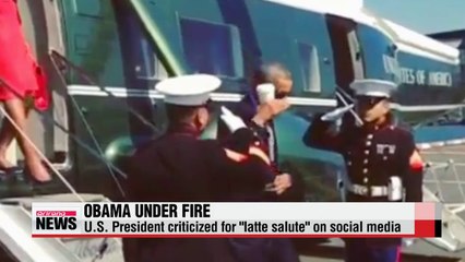 Obama under fire for latte salute