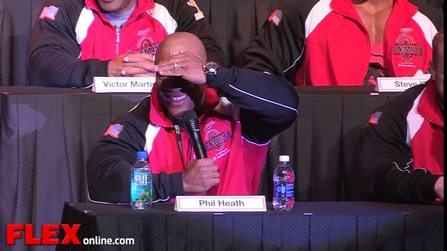 Phil Heath and Kai Greene Face Off at the 2014 Olympia Press Conference