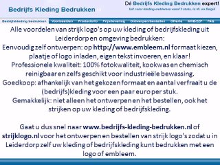 Kleding bedrijfskleding bedrukken Leiderdorp