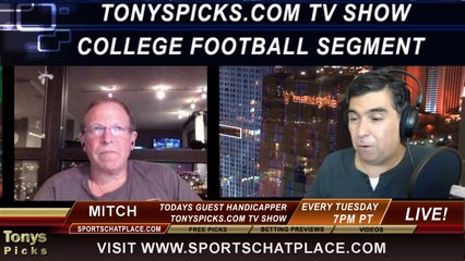 下载视频: Week 5 NCAA College Football Picks Predictions Previews Odds from Mitch on Tonys Picks TV 9-23-2014