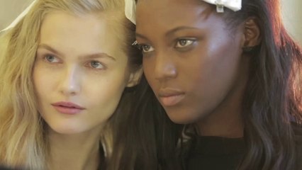 Le make-up du défilé Anthony Vaccarello par Tom Pecheux