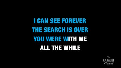 The Search Is Over in the Style of _Survivor_ with lyrics (no lead vocal) karaoke video