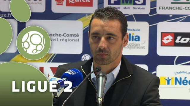 Conférence de presse FC Sochaux-Montbéliard - Stade Brestois 29 (0-0) : Olivier ECHOUAFNI (FCSM) - Alex DUPONT (SB29) - 2014/2015