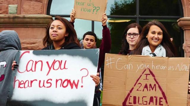 Colgate University Students Sit-In to Protest Racism