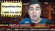 New Orleans Saints vs. Dallas Cowboys Free Pick Prediction Pro Football Point Spread Odds Betting Preview 9-28-2014