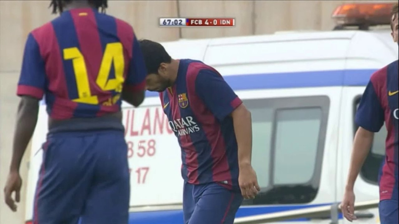 6:0! suarez und vermaelen treffen für barca