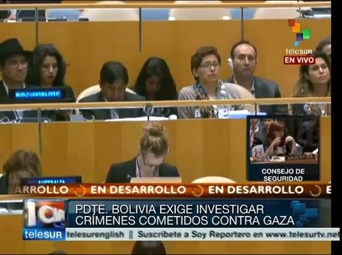 Insta Evo Morales en la ONU a luchar contra intereses financieros