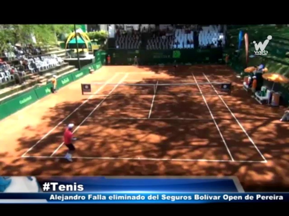 Alejandro Falla fue eliminado del Seguros Bolívar Open de Pereira