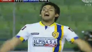 GOL de Ruiz Peralta. Caracas 0-2 Deportivo Capiatá (Global 1-3)