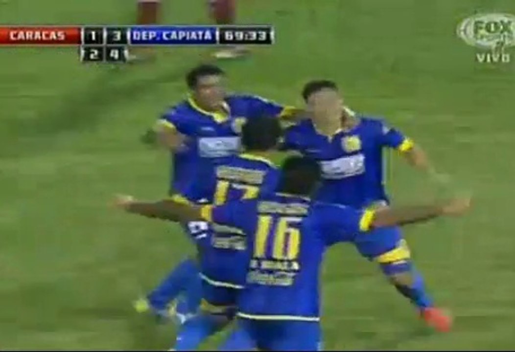 GOL de Oscar Ruiz. Caracas 1-3 Deportivo Capiatá (Global 2-4)