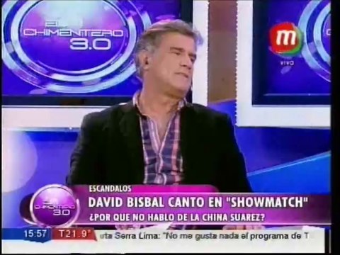 David Bisbal estuvo en Showmatch pero no habló de la China Suárez
