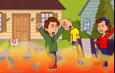 Caillou sells the house and gets grounded