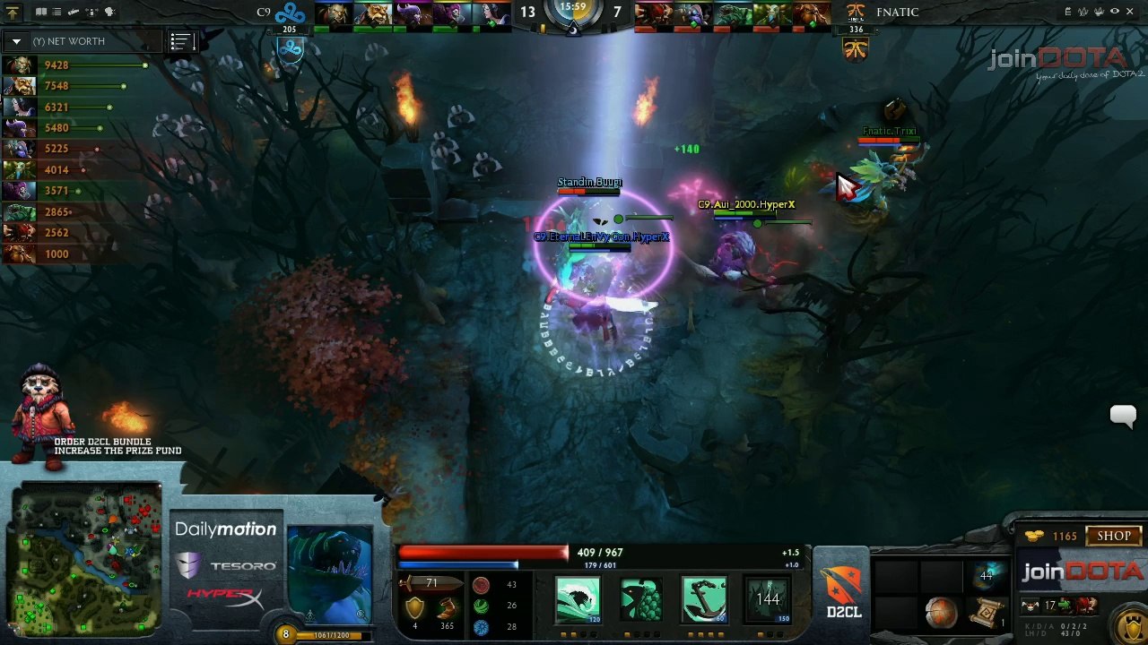Fnatic vs Cloud 9 Game 2 - Dota 2 Champions League @TobiWanDOTA & Bulba