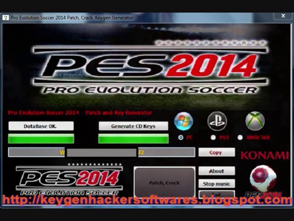 Pro Evolution Soccer 2014 Patch, Crack, Keygen Generator