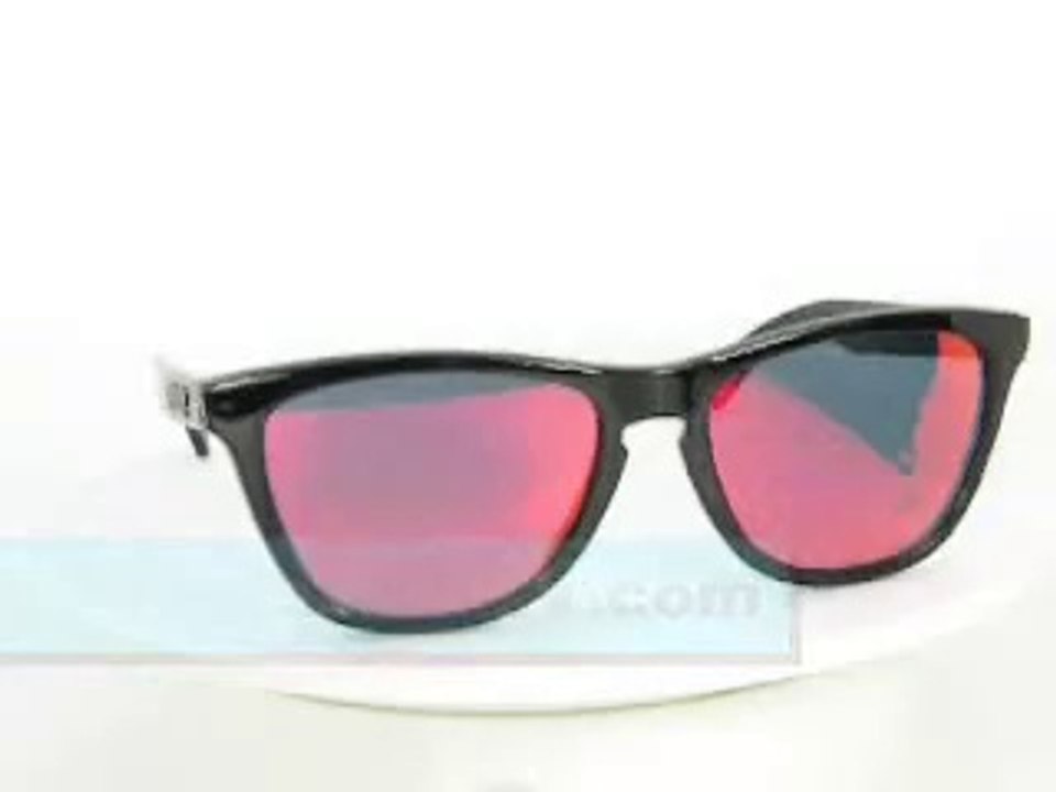 Oakley Sunglasses Frogskins 03253 Polished Black Ruby Iridium.WMV
