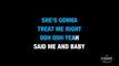 Head First in the Style of _The Babys_ with lyrics (no lead vocal) karaoke video