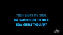 How Great Thou Art in the Style of _Elvis Presley_ with lyrics (no lead vocal) karaoke video
