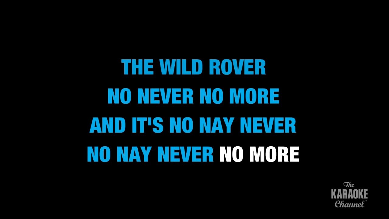 The Wild Rover in the Style of _Traditional_ with lyrics (no lead vocal) Karaoke Video