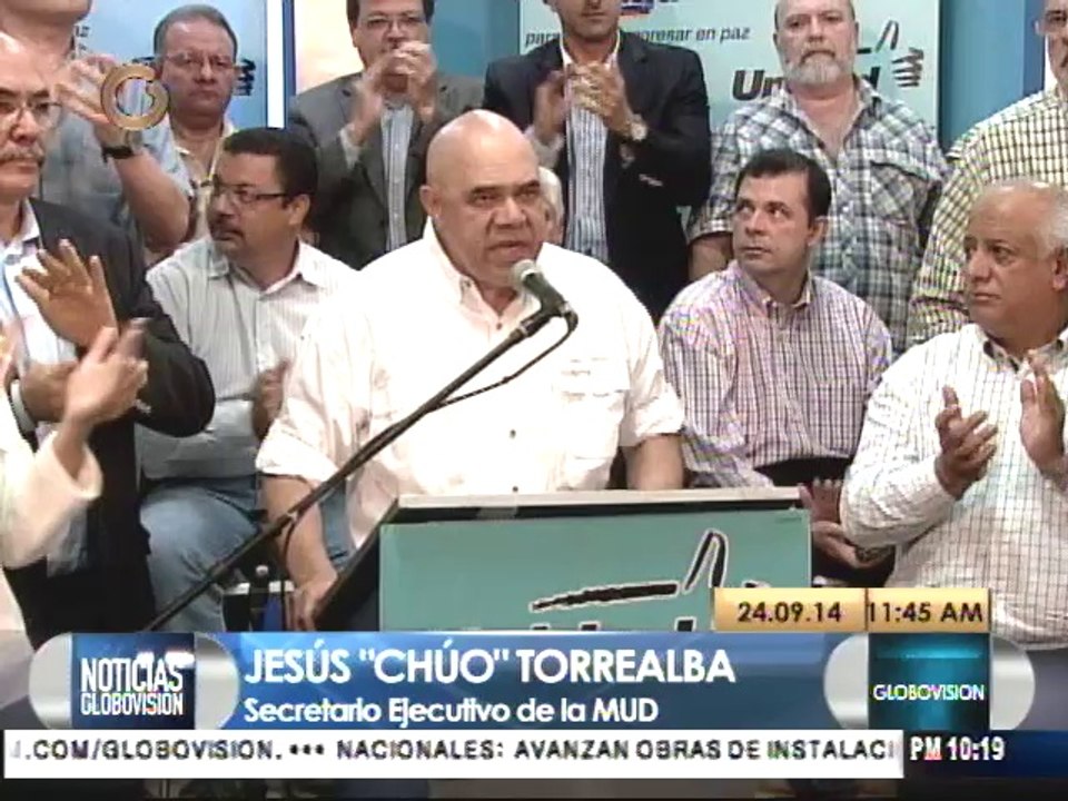 Torrealba es el nuevo secretario ejecutivo de la MUD