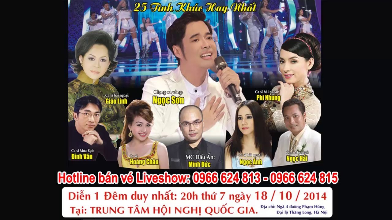 Mua bán vé đêm nhạc Ngọc Sơn Hotline bán vé 0966 624 813 - 0966 624 815