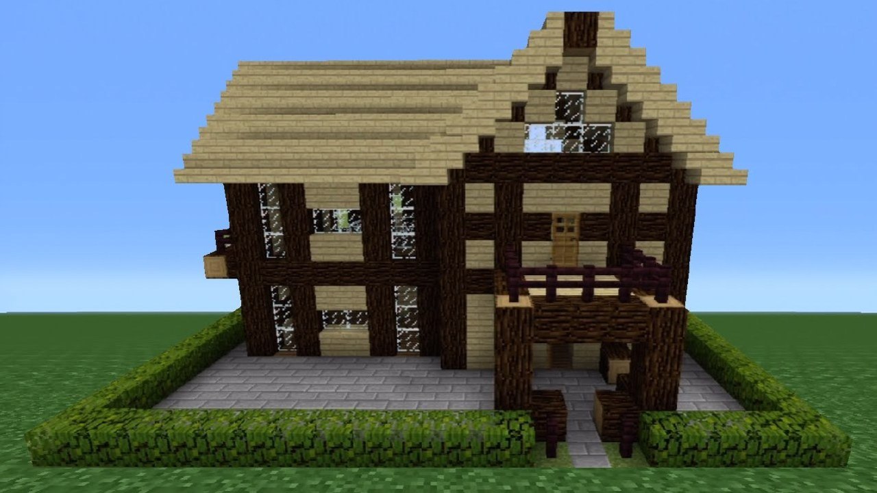 Minecraft Tutorial How To Make A Wooden House 5 Video Dailymotion