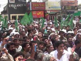 PMLQ Rally in faver of Pak Army Bwp