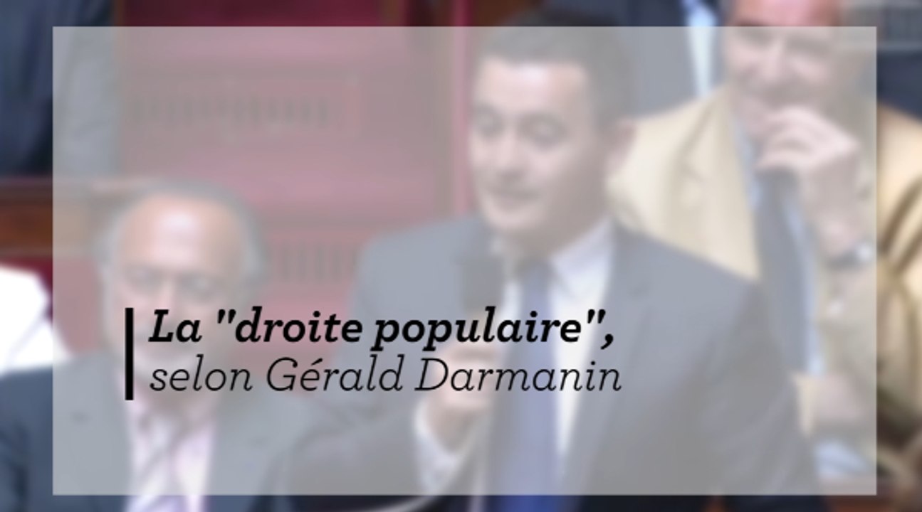 Gérald Darmanin définit la "droite populaire"