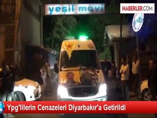 IŞİD ile Çatışmada Ölen YPG'lilerin Cenazeleri Diyarbakır'da