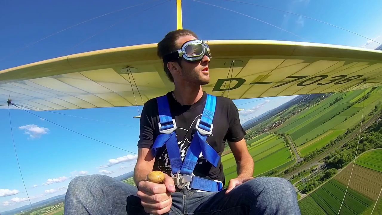 Vol en planeur vu depuis l'appareil : magique!