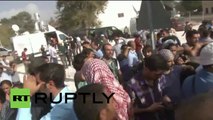 Turkey: Kurd solidarity demo SHUT DOWN on Syrian border