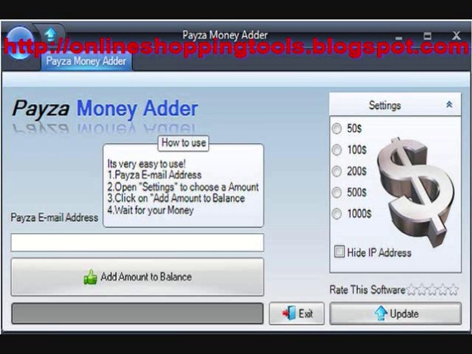 Payza Money Adder 2104 final updated softwares !