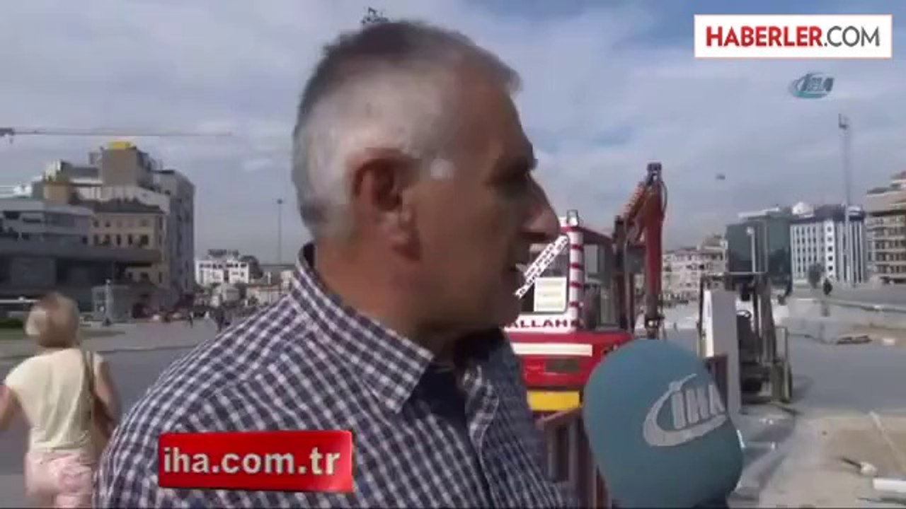 Taksim'de Yayalaştırma Projesi Kapsamında Düzenleme Yapıldı