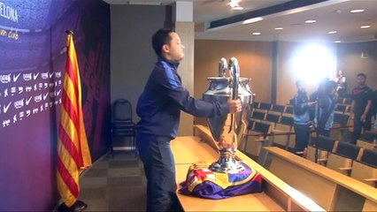 Timnas U-19 telah tiba di Camp Nou. Selamat datang!