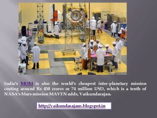 Vaikundarajan Congratulates ISRO On Their Successful Mars Mission