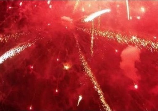Drone Captures Spectacular Firework Display
